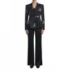 Lafayette 148 Satin Gates Side Zip Flared Pants In Black In Black