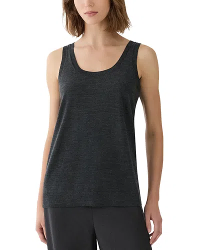 Lafayette 148 Scoop Front Sweater Tank In Black