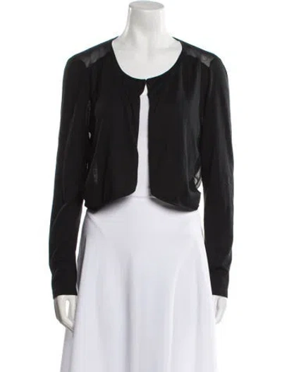 Pre-owned Lafayette 148 Scoop Neck Sweater In Black