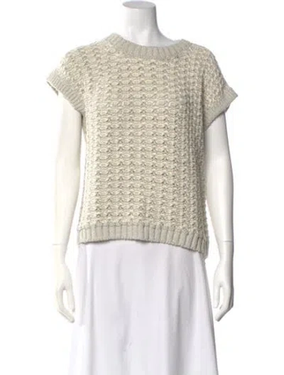 Pre-owned Lafayette 148 Scoop Neck Sweater In Multi