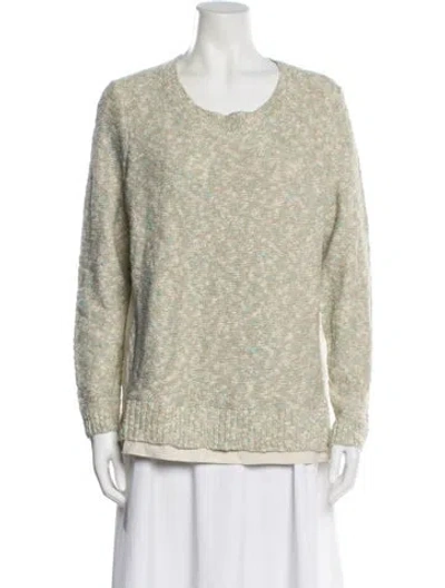 Pre-owned Lafayette 148 Scoop Neck Sweater In Multi