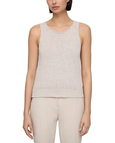 Lafayette 148 Scoop Neck Sweater In Pearl