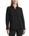 Lafayette 148 New York Plus Scottie Blouse In Black