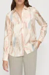 Lafayette 148 Scottie Blouse In Raffia Multi In Neutral