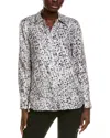 Lafayette 148 New York Scottie Silk Blouse In White