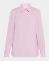 Lafayette 148 Scottie Silk Button-down Blouse