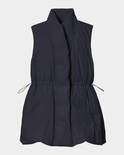 Lafayette 148 Shawl-collar Down Vest In Black