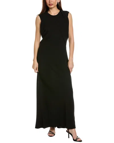 Lafayette 148 Shawl Sleeve Gown In Black