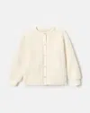 Lafayette 148 Shearling Reversible Cardigan Jacket In Neutral