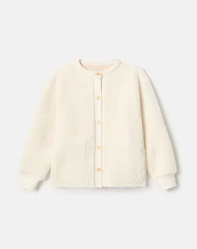 Lafayette 148 Shearling Reversible Cardigan Jacket In Neutral