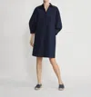 Lafayette 148 Shirt Dress In Navy In Blue