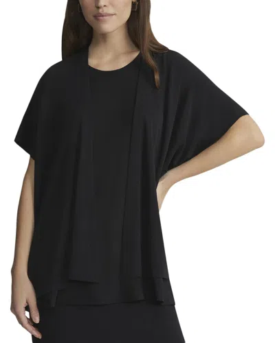 LAFAYETTE 148 SHORT SLEEVE OPEN FRONT JACKET
