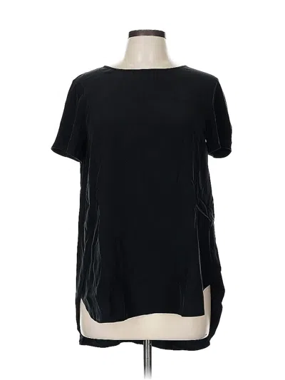 Pre-owned Lafayette 148 Short Sleeve T-shirt In Black
