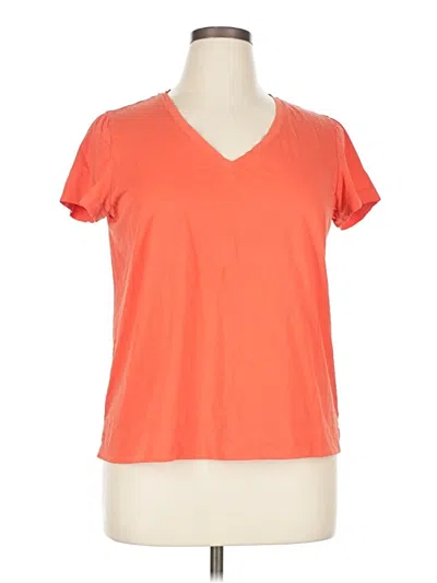Pre-owned Lafayette 148 Short Sleeve T-shirt In Orange