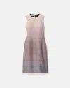 Lafayette 148 Silk A Line Sheath Sleeveless Dress In Multi