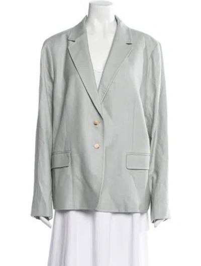 Pre-owned Lafayette 148 Silk Blazer W/ Tags In Green