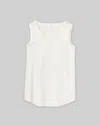 Lafayette 148 Perla Blouse In Charmeuse In Cloud