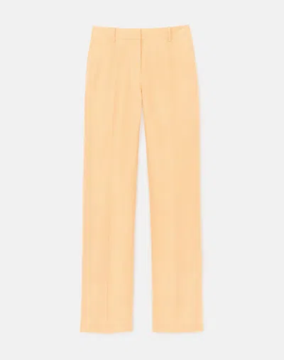 Lafayette 148 Silk-linen Gates Trouser In Straw