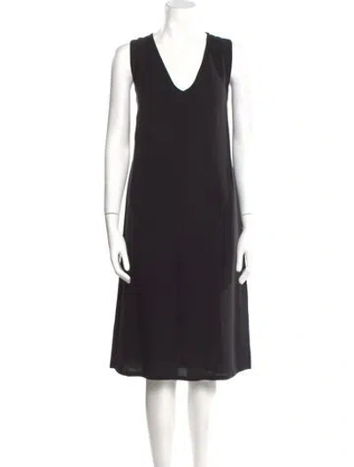 Pre-owned Lafayette 148 Silk Midi Length Dress In Multi