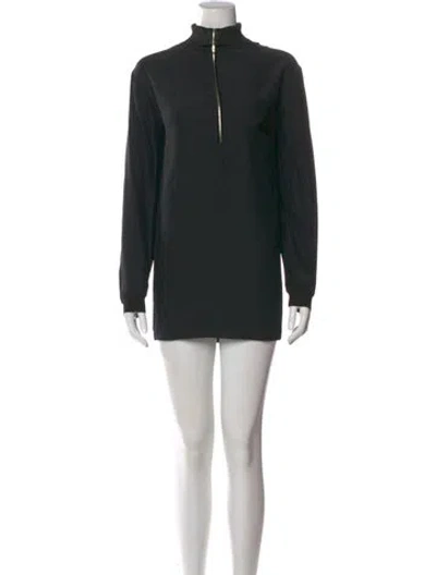 Pre-owned Lafayette 148 Silk Mini Dress In Black