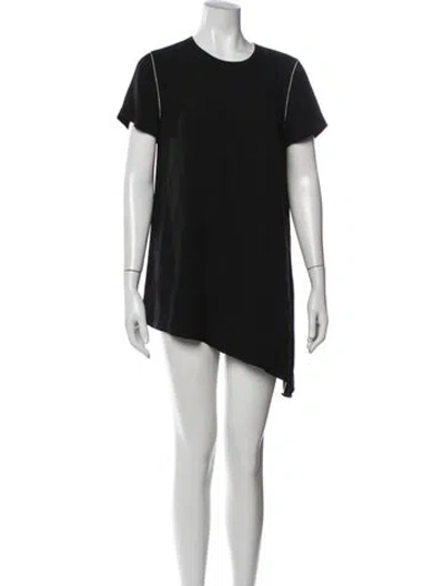 Pre-owned Lafayette 148 Silk Mini Dress In Black