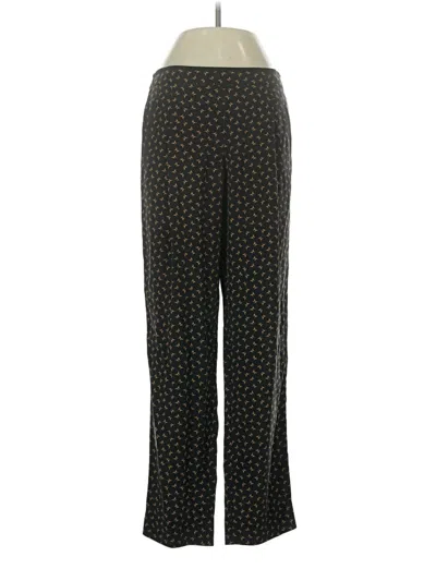 Pre-owned Lafayette 148 Silk Pants In Black