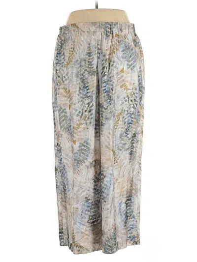 Pre-owned Lafayette 148 Silk Pants In Gold