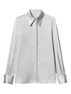 Lafayette 148 Silk Shirt In Gray