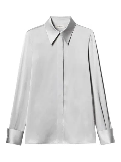 Lafayette 148 Silk Shirt In Gray