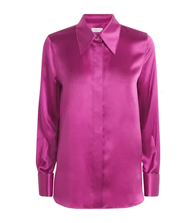 Lafayette 148 Silk Shirt In Pink