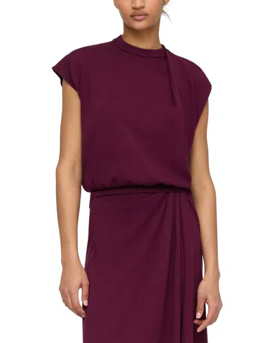 Lafayette 148 New York Silk-blend Sweater In Purple