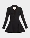 Lafayette 148 Single-button Godet Blazer In Black