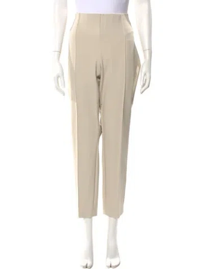 Pre-owned Lafayette 148 Skinny Leg Pants In Neutral