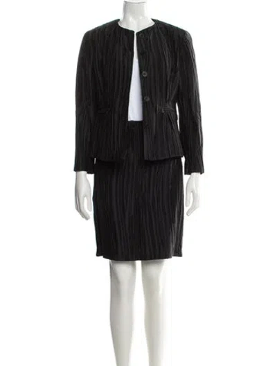 Pre-owned Lafayette 148 Skirt Set In Black