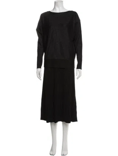 Pre-owned Lafayette 148 Skirt Set In Black