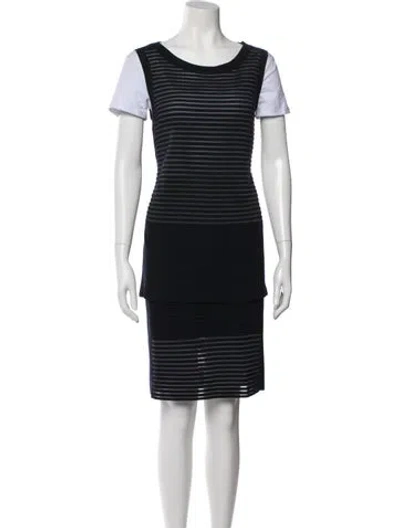 Pre-owned Lafayette 148 Skirt Set In Blue