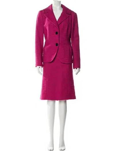 Pre-owned Lafayette 148 Skirt Set In Pink