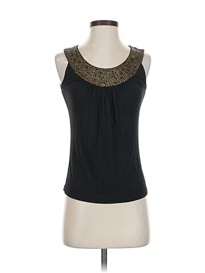 Pre-owned Lafayette 148 Sleeveless Blouse In Black