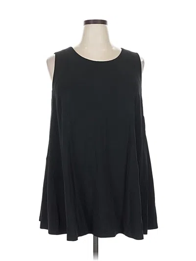 Pre-owned Lafayette 148 Sleeveless Blouse In Black