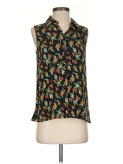 Pre-owned Lafayette 148 Sleeveless Blouse In Black