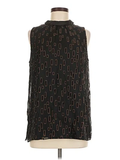 Pre-owned Lafayette 148 Sleeveless Blouse In Black