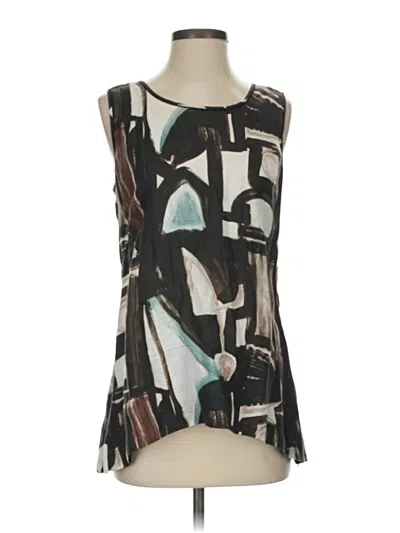 Pre-owned Lafayette 148 Sleeveless Blouse In Black
