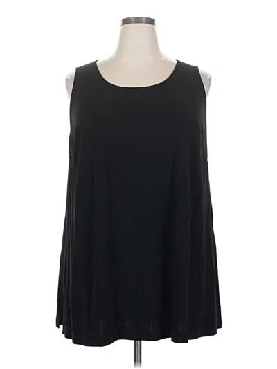Pre-owned Lafayette 148 Sleeveless Blouse In Black