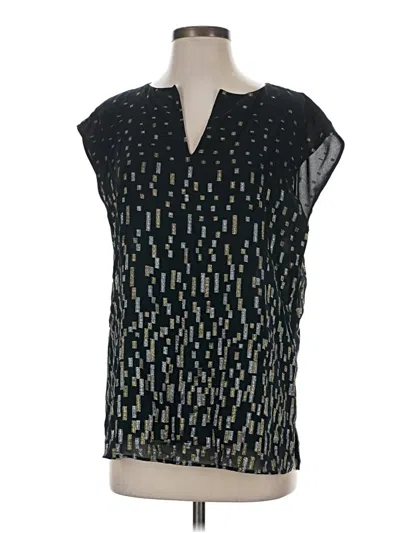 Pre-owned Lafayette 148 Sleeveless Blouse In Black