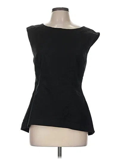 Pre-owned Lafayette 148 Sleeveless Blouse In Black