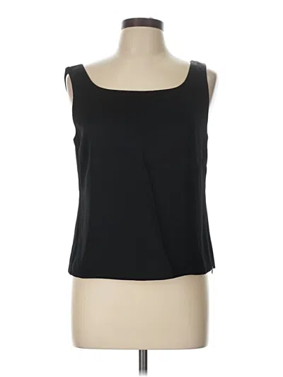 Pre-owned Lafayette 148 Sleeveless Blouse In Black
