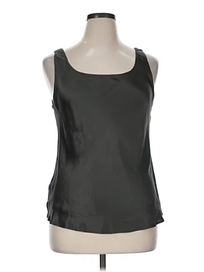 Pre-owned Lafayette 148 Sleeveless Blouse In Black