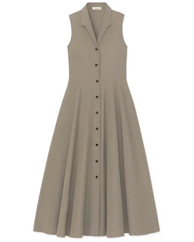 LAFAYETTE 148 SLEEVELESS GATHERED WAIST SHIR