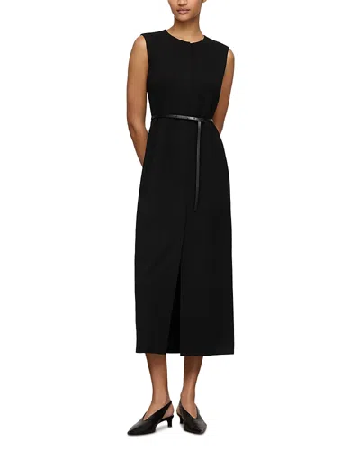 Lafayette 148 Sleeveless Midi Dress In Black