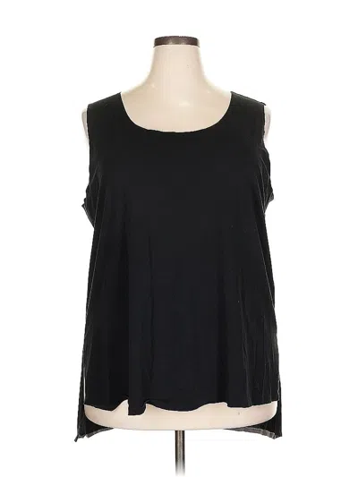 Pre-owned Lafayette 148 Sleeveless T-shirt In Black